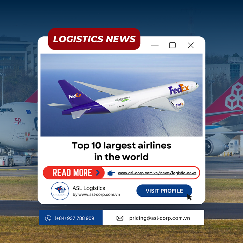 TOP TEN LARGEST AIRLINES IN THE WORLD